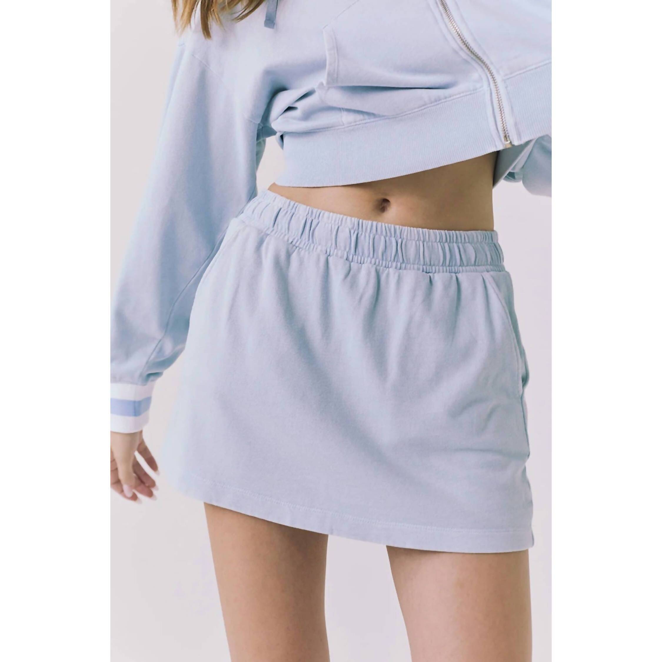 New Chaser Soleil Mini Skort In Blue Bird